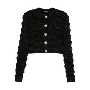 Balmain Women's Sequin-Embellished Cardigan